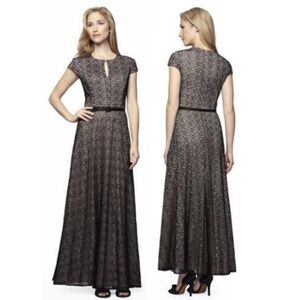 Alex Evenings Black Lace Evening Gown